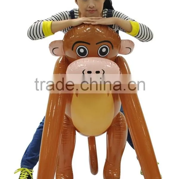 Cute PVC Inflatable Monkey Character Carton Toys Maker photo-3