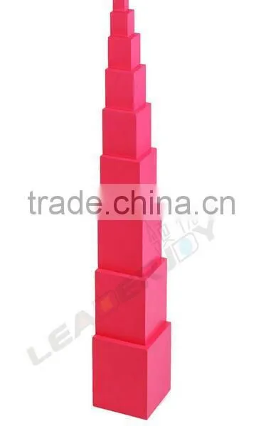 Montessori Pink Tower Wooden Toys Educational Montessori photo-2