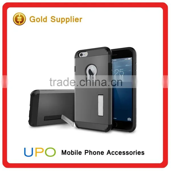 [UPO] 2 in 1 Shockproof Armor Hard Plastic TPU Mobile Phone Case With Kickstand for IPhone 6 6s photo-2