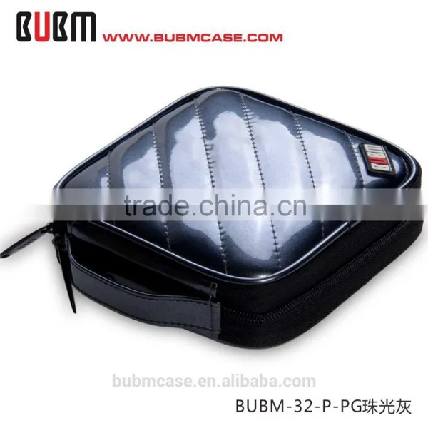 Grey BUBM 32 Capacity PU Leather Cover CD Case CD Box DVD Case CD-ROM Holder Car Disc Case photo-2