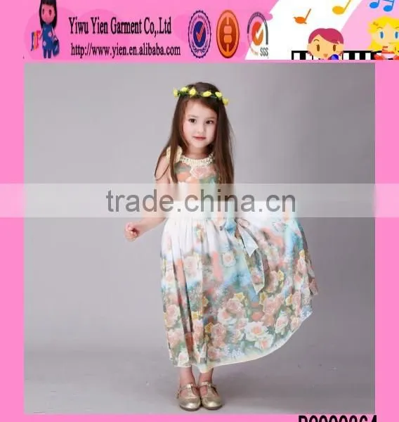 2016 Lovely Baby Girl Designer One Piece Party Dress Summer Hot Sale Party Dress for 2-12 Years Old Girls photo-4