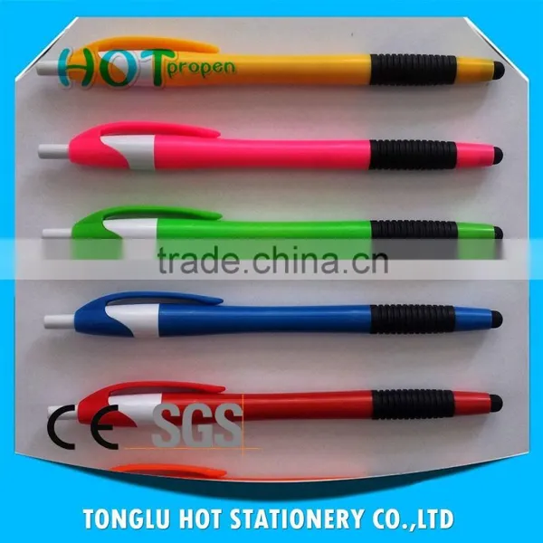 Promotion Click Action Screen Touch Ball Pen With Soft Grip, Colored Barrel Pen photo-6