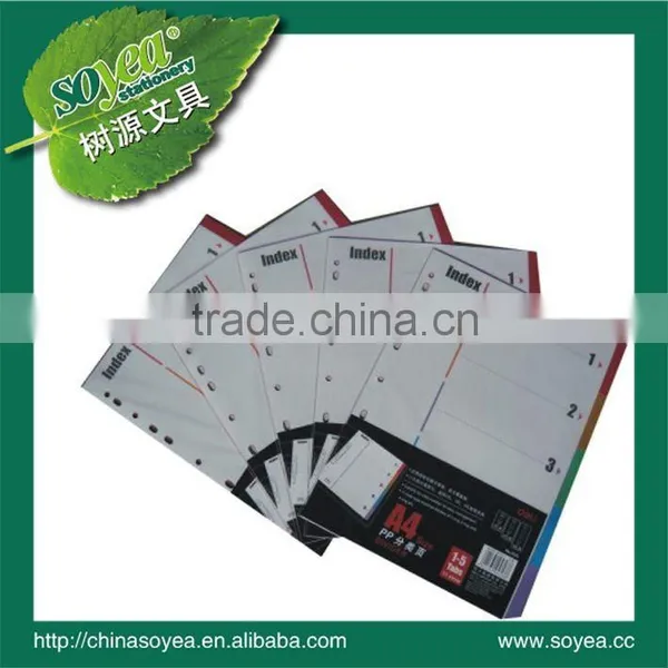 Plastic Book Index