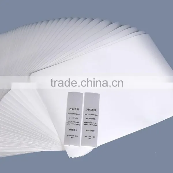 Hot Melt Sensitive Iron-on Hot Melt Label Tape Garment Label