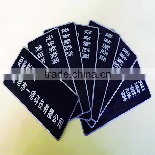 Aluminum Printing Nameplate, Decorative Aluminum Sheet Metal Nameplate Printed photo-2