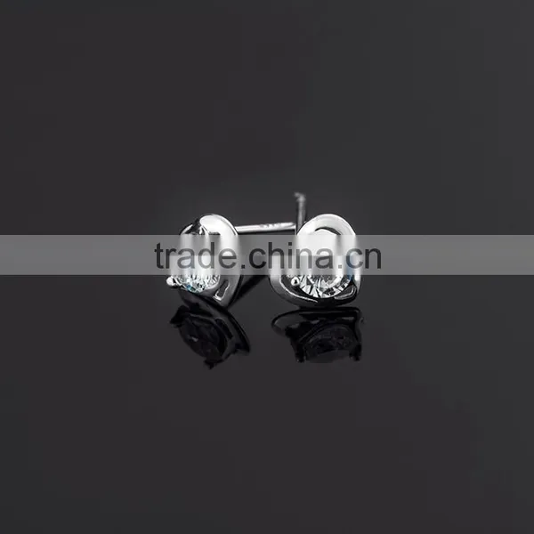 2015 Fashion Earring , Hot Colorful Heart Earring Stud Earring photo-4