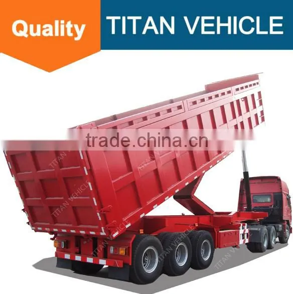 Titan 45m3 Tri Axles Tipping Truck Dump Truck Trailer For Sand photo-3