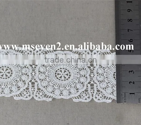 Good Price 100% Polyester Guipure Lace Trim Liturgical Lace Trim Bridal Lace Trim photo-5