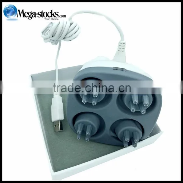 Gentle Scalp Head Massage Brush Waterproof Massaging Shower Bath Soft Rubber Comb photo-2