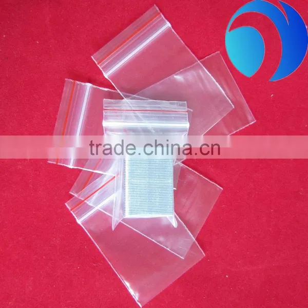 Custom Recyclable Clear Vinyl Cosmetic LDPE Zipper Bag
