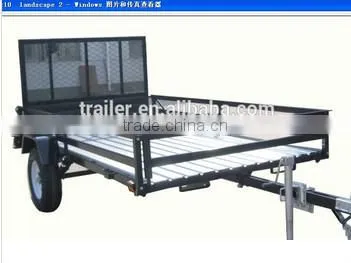 6x4ft Power Coated Landscape ATV Trailers Utility Trailer For Sales photo-4