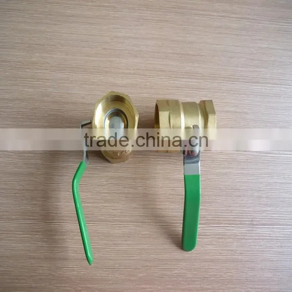 Female and Male Brass Ball Valve With 1/4 3/8" 1/2" NPT BSPT Thread ,copper Core and Copper Spool photo-2