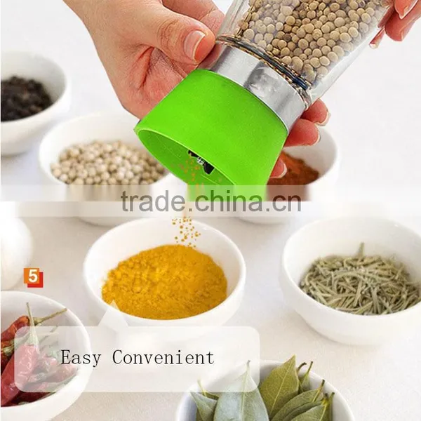 Manual Glass Mini Pepper Grinder Mill Kitchen Tools Glass Pepper Grinder photo-2