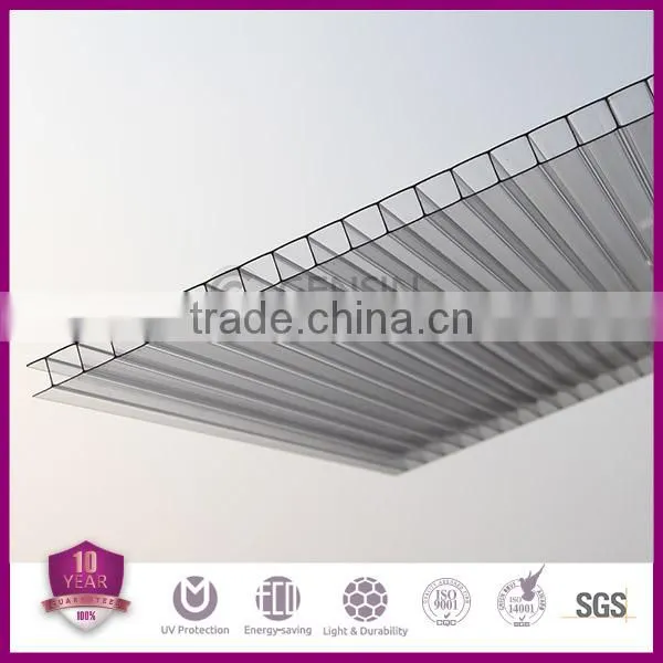 High Quality 4mm 6mm 8mm 10mm 2wall Clear Polycarbonate Sheet photo-3