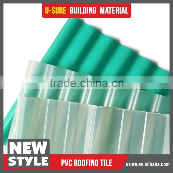 uv Protect Pvc Plastic Roof Tile Fire Rated Corrugated Sheet photo-3