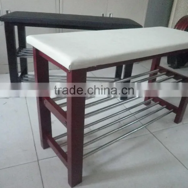 Wooden Shoe Rack Bench photo-4