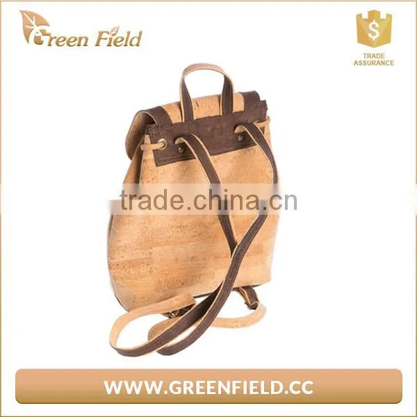 Beautiful Ladies Cork Leather Backpack Environmental Women Bag photo-4