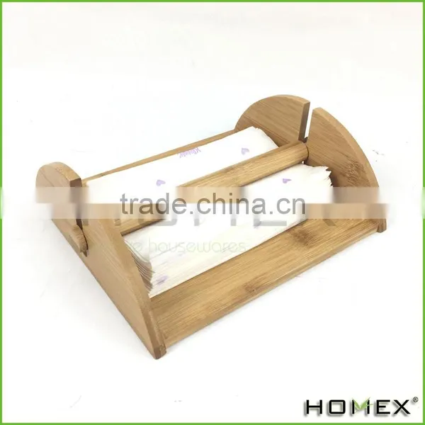 Bamboo Napkin Holder Rack Flat Napkin Holder Homex BSCI/Factory photo-5