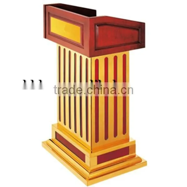 Wholesale Guangzhou Hotel Product Wholesalers Restaurant Supplies Wooden Conference Lectern Podium Wooden Church Rostrum T350 photo-2