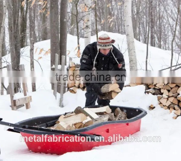 Plastic Heavy Duty Sled in Red Color photo-4
