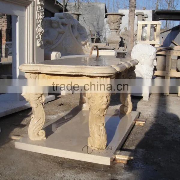 Garden Decor Stone Carving Marble Outdoor Marble Table photo-3