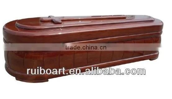 Spain Style Antique Cheap Wooden Coffin photo-4