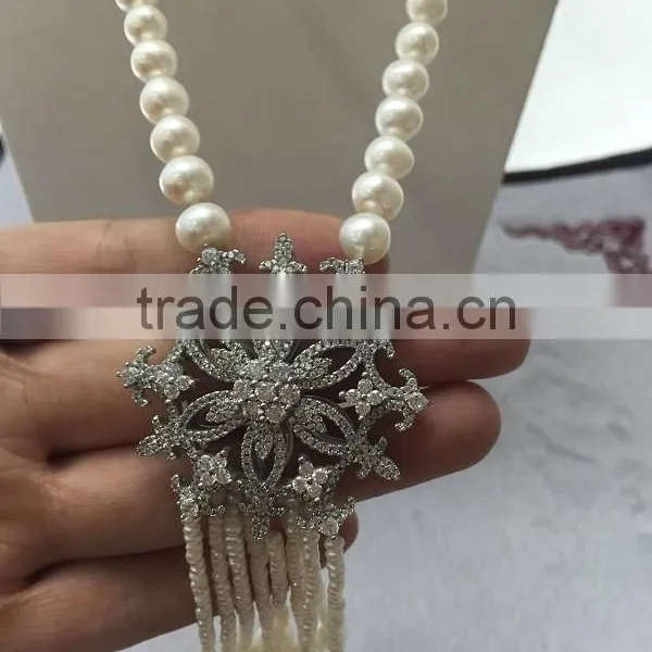 Modern Designs 10-11mm White Freshwater Pearl Necklace photo-4