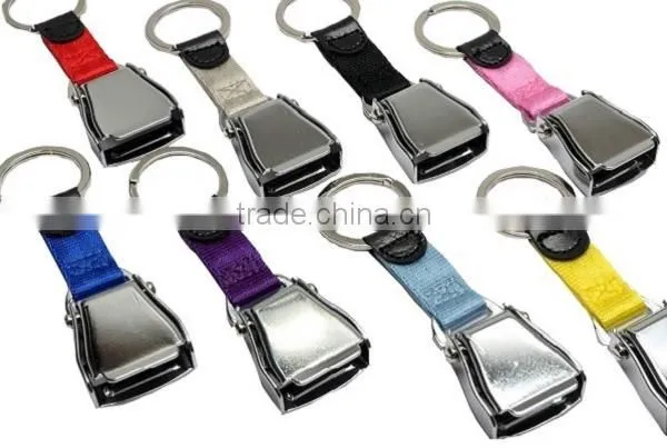 Custom Logo Mini Aircraft Buckle Seatbelt Keychain fo Police Air Marshal photo-2