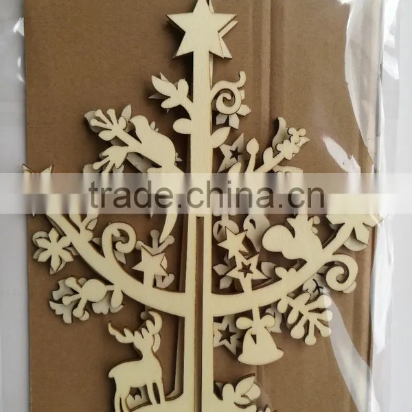 3d Laser Cut Wooden Toy Christmas Tree photo-3