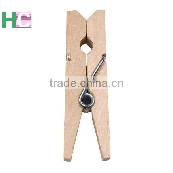 Colorful Mini Spring Wooden Clip for DIY photo-3