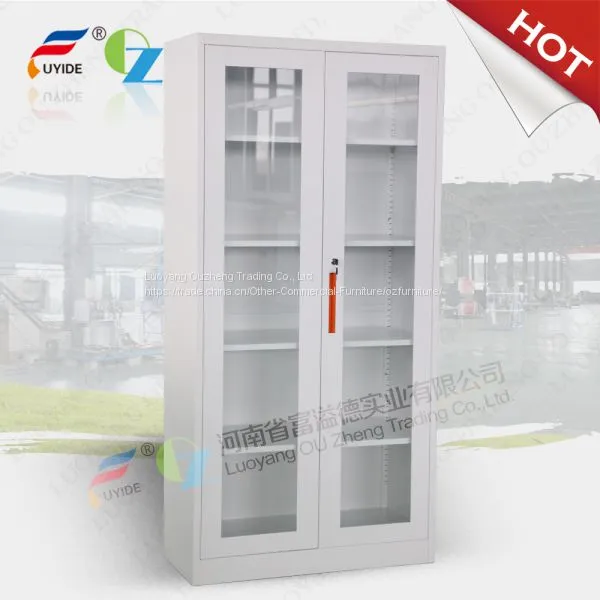 Laboratory Steel Glass Door Storage Cabinet /Steel Display Filing Cabinet/Documents Storage Cabinet photo-2