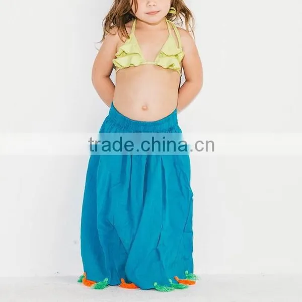 Little Pom Pom Gypsy Skirt Kids Frock Designs Children Clothing Pictures Of Long Skirts And Tops 2016 HSD5653 photo-6