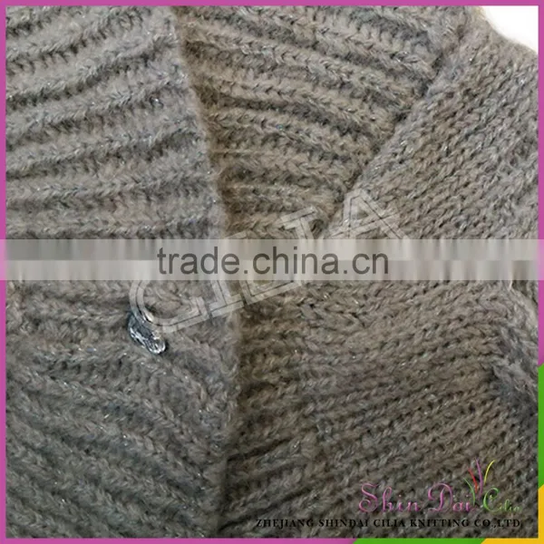 2017 Latest Design Fancy Acrylic and Mohair Sweater Vest for Girl photo-4