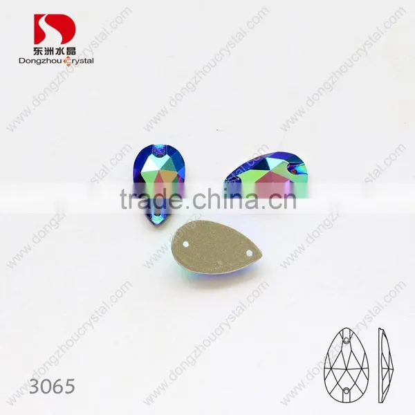 Wholesale Tear Drop Sew on Rhinestone,bulk Sold Crystals for Dresses/jewelry/shoes/bags Decoration photo-2