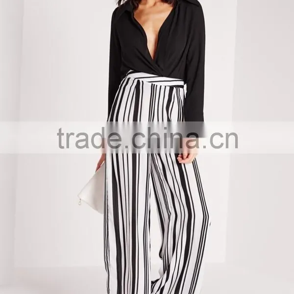 Elegant Design Custom Vertical Stripe Pants OEM Service photo-2