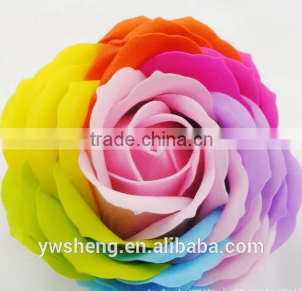 Wholesale Romantic Gift Magic Rose Big Soap Flower With Multicolor photo-2