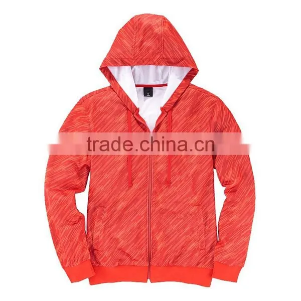 Blank Zip up Hoodie Orange Hoody Sweatshirt Waterproof Hoodies photo-5