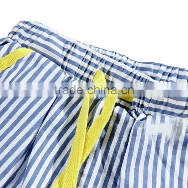 2016 Baby Boys Clothing Set Fish Printed Long T-Shirt + Striped Long Pants 2pcs Outfits Casual Summer Kids Clothes photo-3