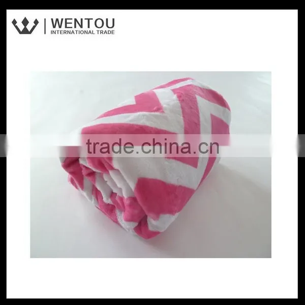 Custom Baby Girl Chevron Stroller Blanket photo-4