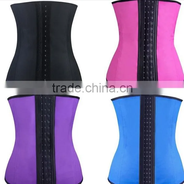 Instyles Latex Waist Cincher Latex Lingerie Wholesale Gothic Clothing Underbust Latex Waist Trainer 4color photo-3