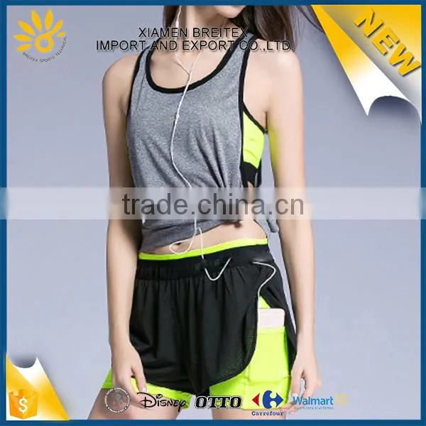 High Quality Custom Soft Fitness Running Lady Stringer Tank Top photo-3