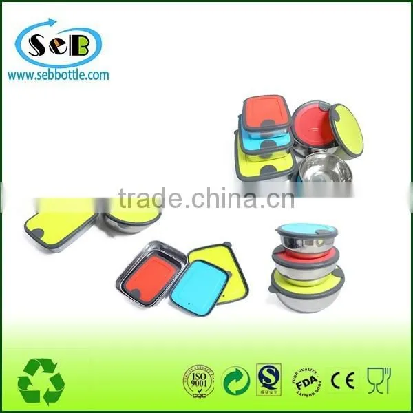 Round Stainless Steel Lunch Box With pp Lid , Lunch Container With pp Lid photo-5