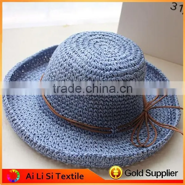Good Quality Sell Well Summer Panama Beach Paper Straw Hat photo-2