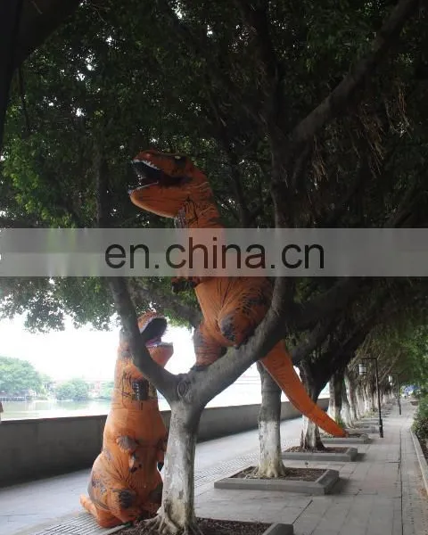 HI High Quality Water Proof Woven Dacron Walking T-rex Inflatable Dragon Costume photo-5