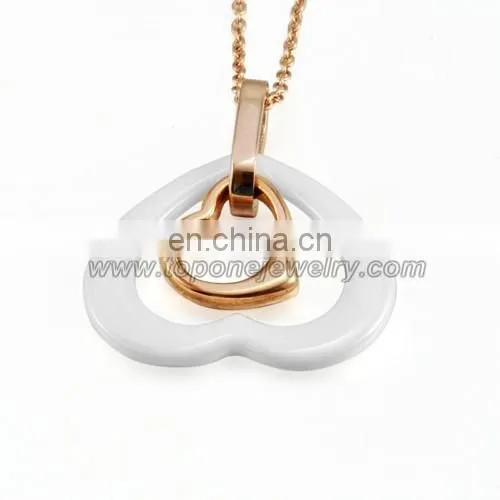 Chinese Wholesale Jewelry Flower Engraved Round Ceramic Pendant photo-5