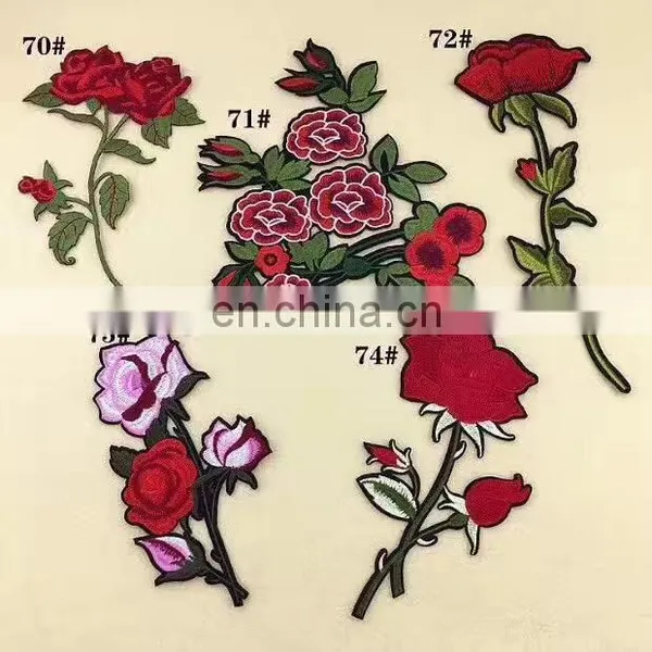 Embroidery Patches Stick on Applique for Shirt /shoes Iron on Embroidery Patch photo-6