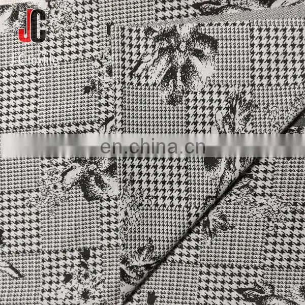 China Supplier Jacquard Stripe Fabric Recycled Knit Polyester Fabric for Garment photo-5