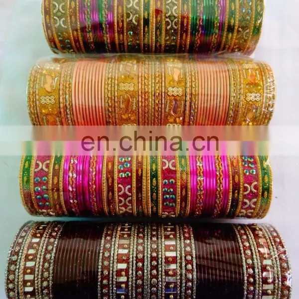 Wholesale Metal Bangles - Indian Party Wear Metal Bangle - Bollywood Style Metal Bangles photo-2
