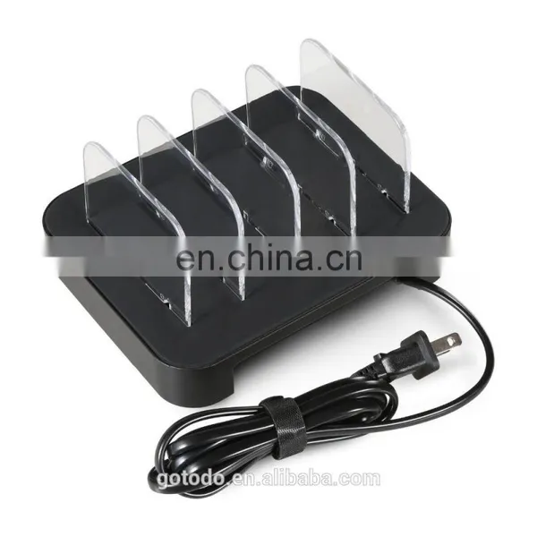 Cell Phone Accaessory Multi Port Usb Charger Station for Apple Smartphone Laptop Stand photo-5
