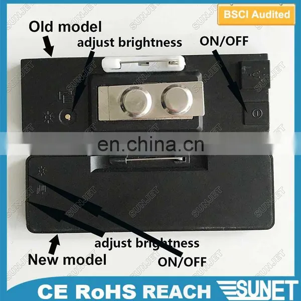 Factory Direct Sale Led Moving Messages Sheriff Lapel Pins photo-4